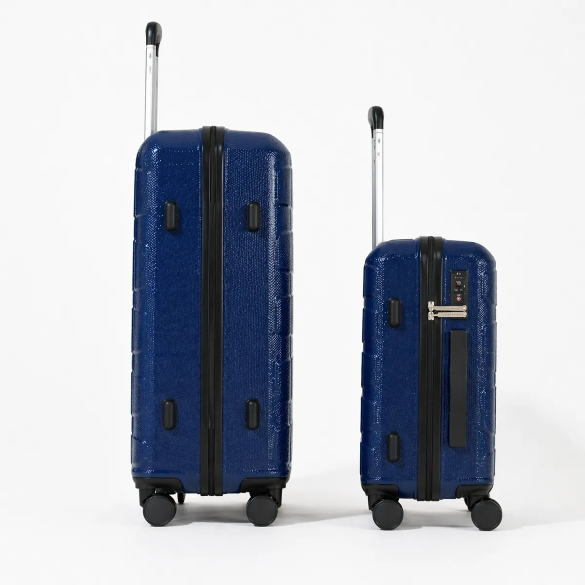 New Duo de valises Lucky (Cabine + Medium) - Bleu Nos Sets De Valises|Lucky