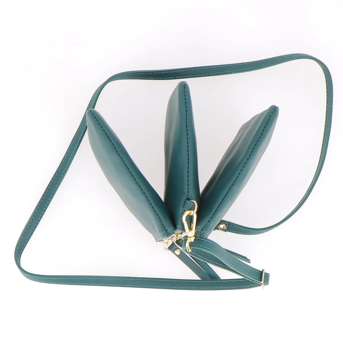 Best Sac Porté Épaule / Porté Croisé Le Trio - Vert Femme Sac Porté Épaule|Tous Les Sacs Hommes