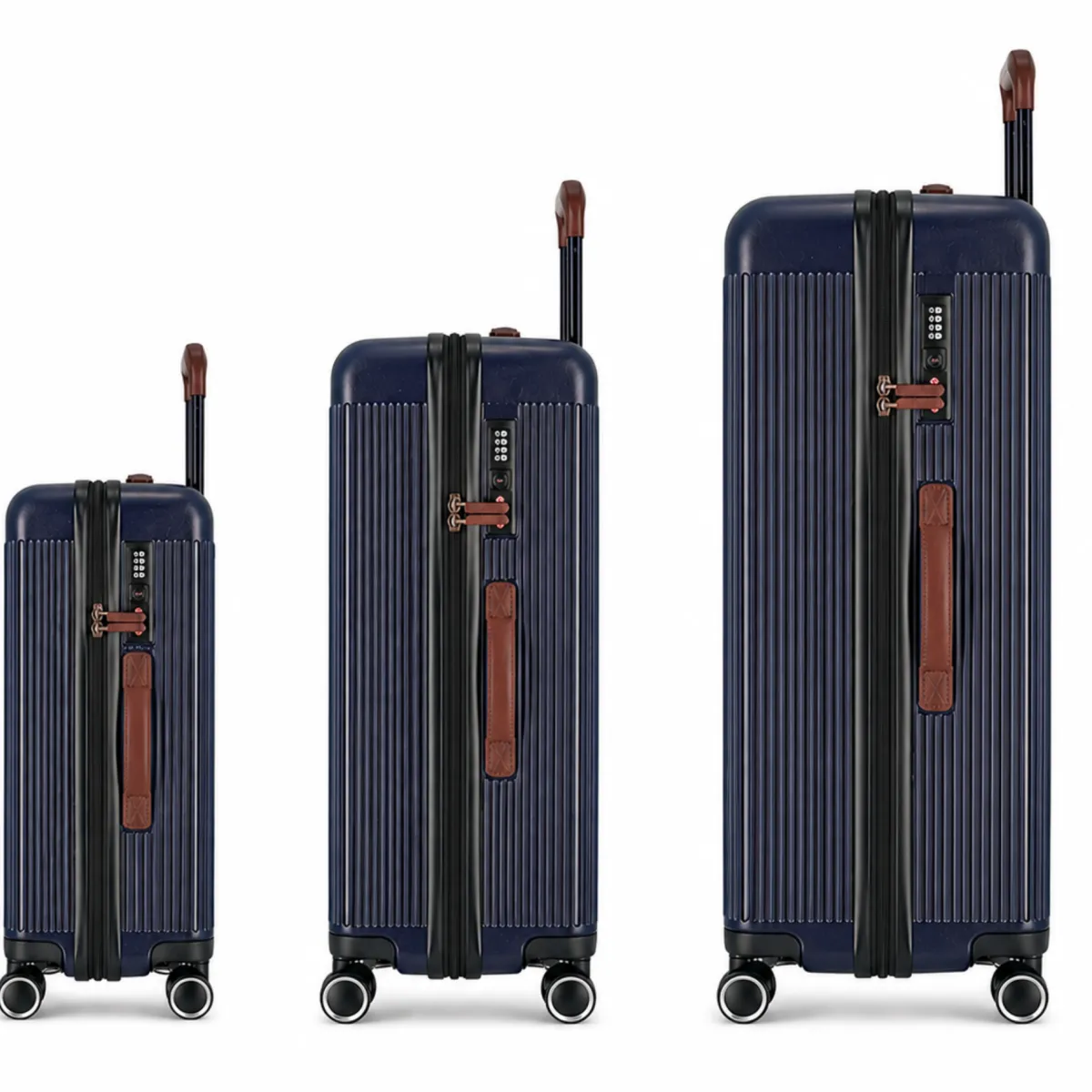 Discount Trio de valises Green - Bleu Green|Toutes Nos Collections
