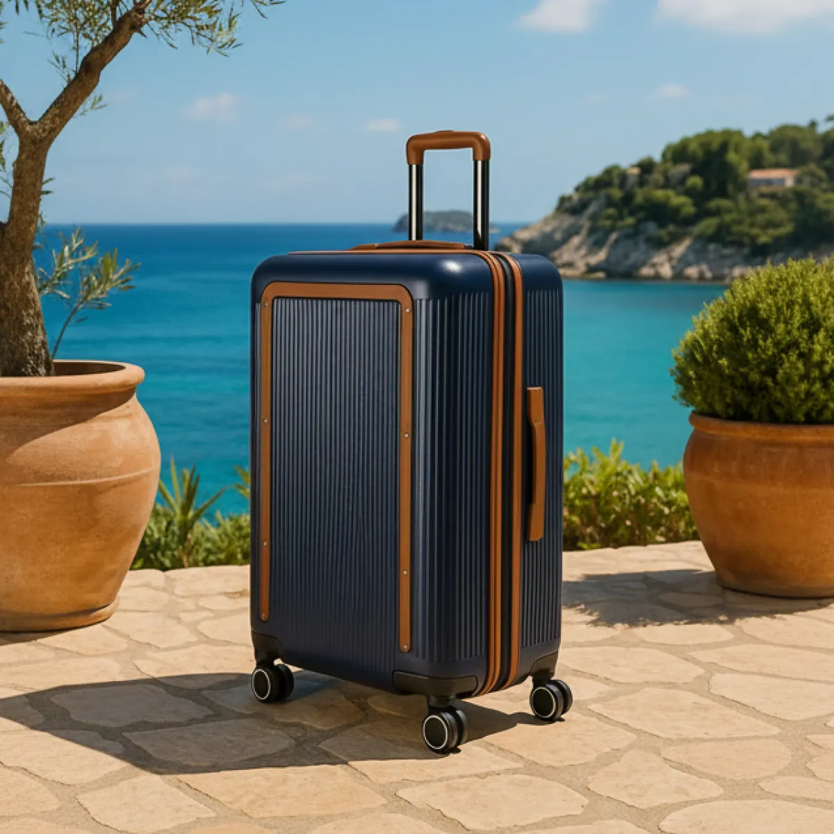 Outlet Valise Medium Green24 - Bleu Femme Toutes Nos Collections|Green